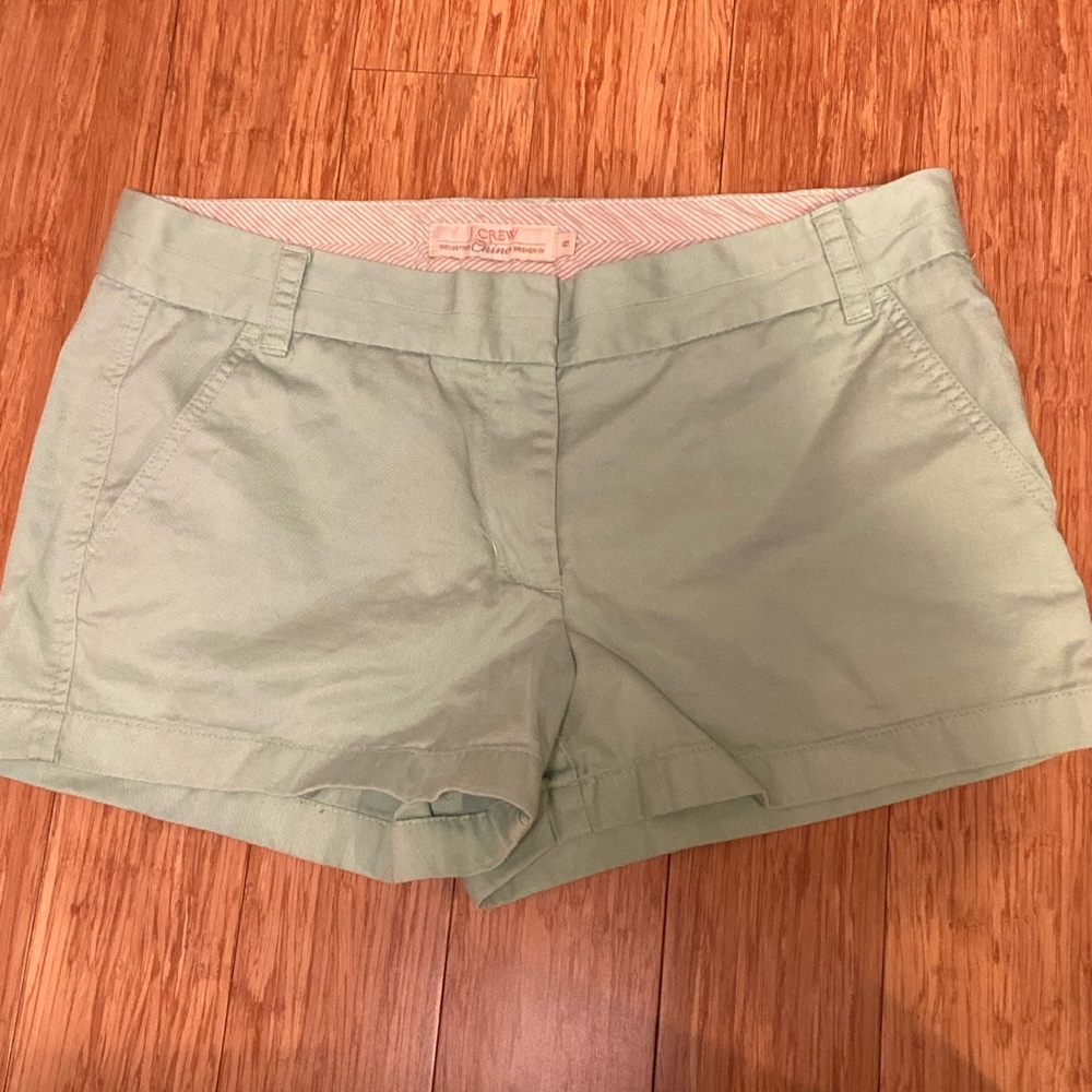 J. Crew Mint Chino Shorts
